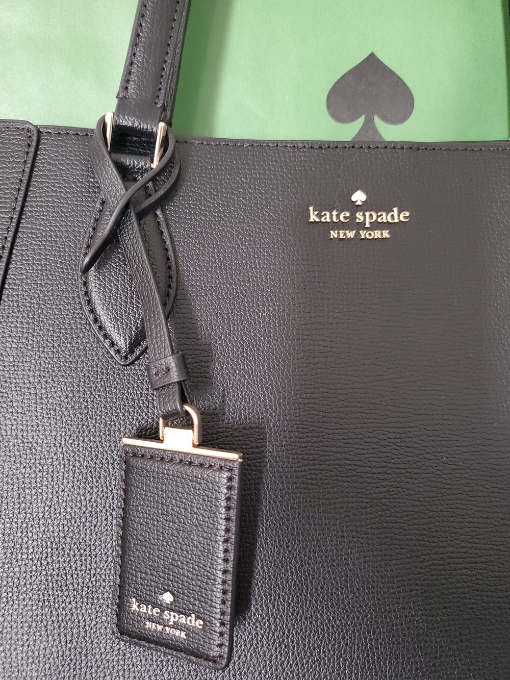 Kate Spade Black POPPY Leather Tote - Picture 2 of 13